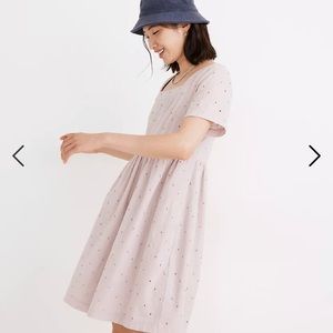 MADEWELL EYELET ALLIE MINIDRESS, SIZE L, NWT! Sold out!